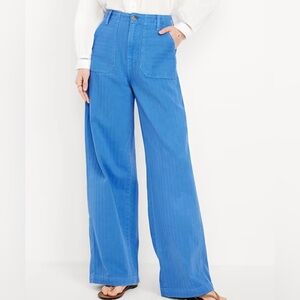 Old Navy Light Blue Baggy Wide-Leg Jeans